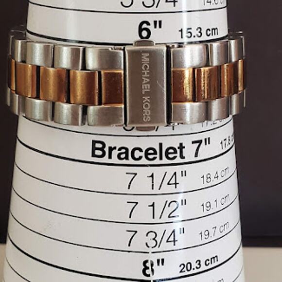 Michael Kors Women's MK5495 Runway Two Tone Chronograph Watch with Brown Dial - Picture 3 of 9